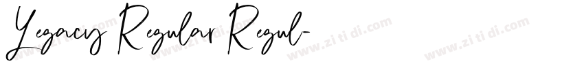 Legacy Regular Regul字体转换